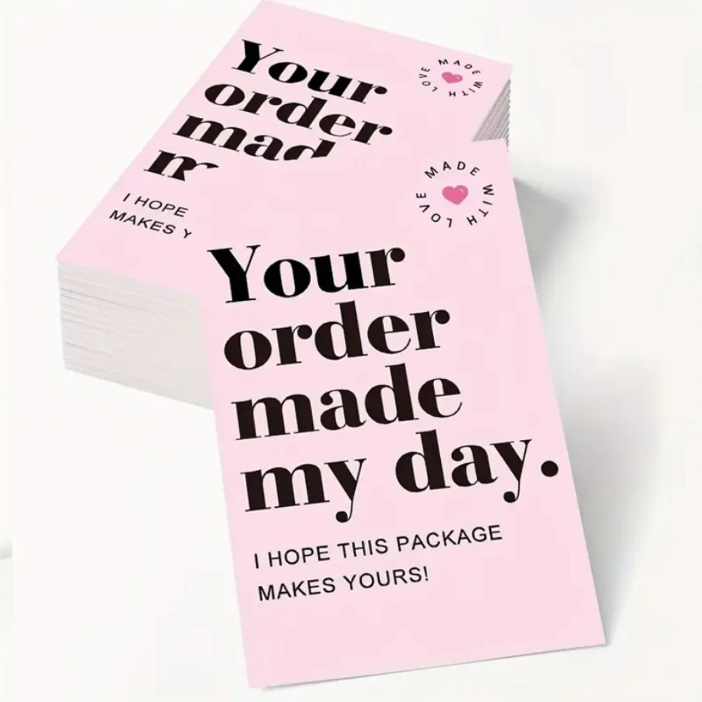 Charming Pink Thank You Cards - 60 Pack